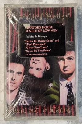 Crowded House Temple of Low Men Sealed NEW 1988 Cassette Tape - Image 1 of 4
