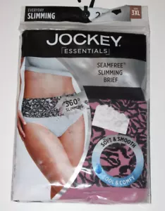 Jockey Essentials 3XL Seamfree Smoothing Briefs Every Day Slimming Underwear 2 - Picture 1 of 2
