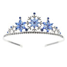  Alloy Children's Crown Headband Bride Girl Wedding Snowflakes Tiara for
