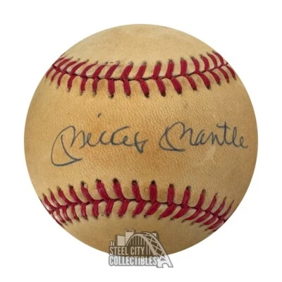 Mickey Mantle Autographed Official American League Baseball - JSA LOA (Z23773) - Image 1 of 3
