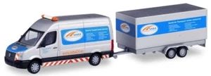HERPA - VOLKSWAGEN Crafter con rimorchio SABA a 2 assi - 1/87 - HER095068 - Foto 1 di 1