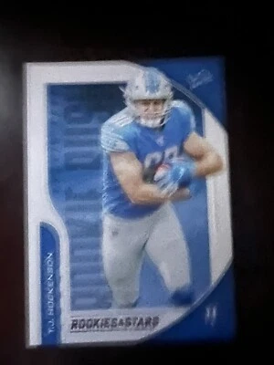 TJ Hockenson 2019 Panini Rookies & Stars Rookie Rushers #RR-TH Rookie Card - Image 1 of 2