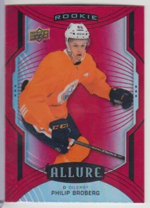 2020-21 Upper Deck Allure Red Rainbow Philip Broberg RC Rookie #138 Oilers - Picture 1 of 1