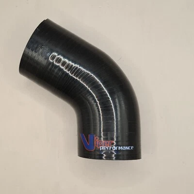 Manguera de silicona Viper Performance 45 grados 2 pulgadas - negra - *USADA* Foto 1 de 2