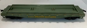 TYCO HO SCALE 40' WESTERN MARYLAND #2475 FLAT CAR (no load) - Picture 1 of 9