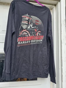 Freedom Valley Harley Davidson Sellersville Pa. Langarm T-Shirt Gr. L Neu mit Etikett - Bild 1 von 11