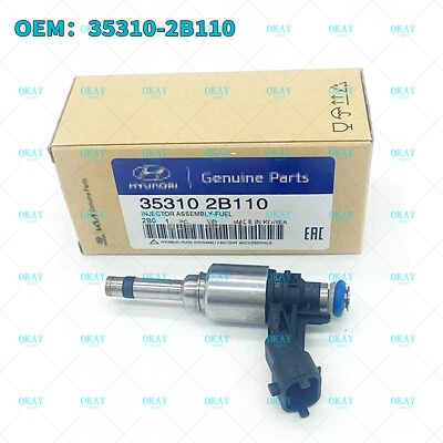 OEM 35310-2B110 FUEL INJECTOR for 2012-2017 Hyundai ACCENT VELOSTER KIA RIO SOUL - image 1 of 4