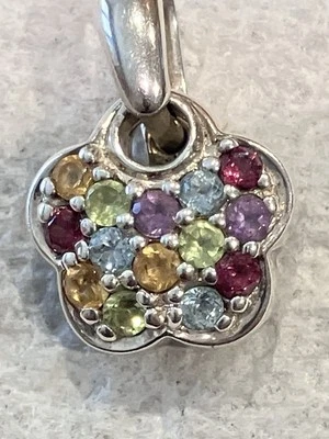 Colgante de plata 925 genuina amatista topacio azul rodolita granate citrino peridoto Foto 1 de 4