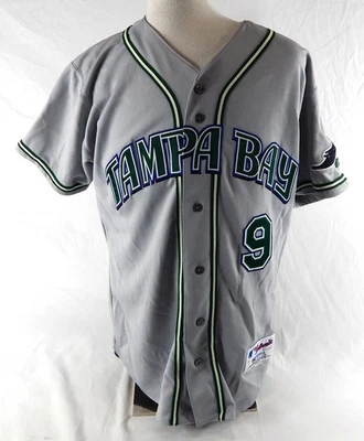 Tampa Bay Rays B.J. 2004 Camiseta Upton #9 Juego Usada Gris Novato Año 492 Foto 1 de 4