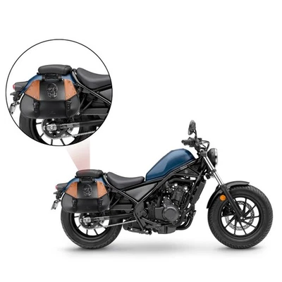 Fits For Harley Sportster Motor Saddle bag Tool Side bag Storage Luggage Pair - Image 1 of 4