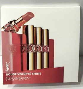 YSL Yves Saint Laurent Rouge Volupte Shine Oil in Stick Sample Card w/ Brush NEW - Picture 1 of 5