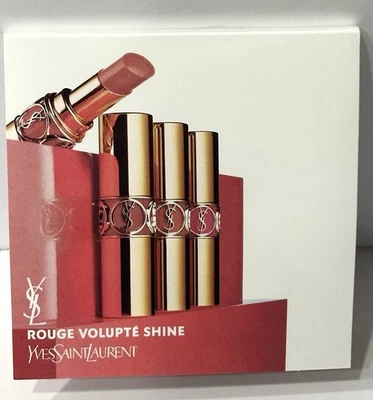 YSL Yves Saint Laurent Rouge Volupte Shine Aceite en Palo Muestra con Cepillo, NUEVO Foto 1 de 4
