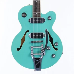 Electric Guitar Epiphone Wildkat Turquoise Maple top mahogany back Body USED - Picture 1 of 12