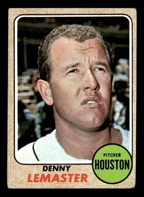 1968 Topps #491 Denny Lemaster Houston Astros - Image 1 of 2