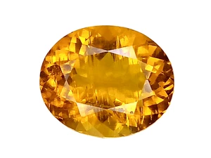 5.07CTS & 12.5 X 10.5 X 7.0 MM _ OVAL SHAPE NATURAL (HELIODOR) BERYL GEMSTONE - Picture 1 of 3