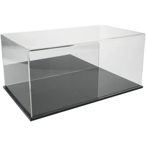 Plymor Clear Acrylic Display Case with Black Base (Mirror Back), 20" x 12" x 9" - Picture 1 of 2