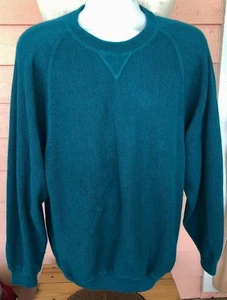 Vintage Paul Stuart Alpaka Pullover Pulli Gr. M DARK TEAL Made in Peru - Bild 1 von 3