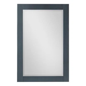 Maribella 24" Rectangular Bathroom Wood Framed Wall Mirror in White - Picture 1 of 11