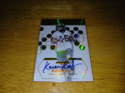 2003 Topps Finest KAREEM KELLY Rookie Auto Gold Refractor #'d 43/50. RC. USC. - Image 1 of 4