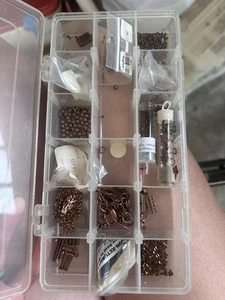 Jewelry Making Supplies Beads Bronze Variety 200+ Bead Pieces - Picture 1 of 7