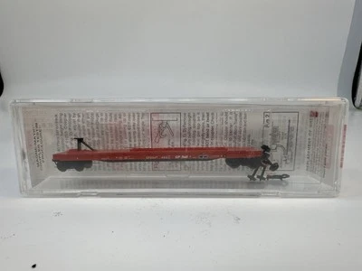 N Scale Micro-Trains MTL 64070 CP Rail 57' 6" Converted TOFC Flat Car #504485 - Image 1 of 4