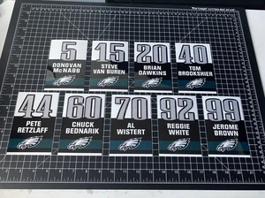 3 GRÖSSEN - Philadelphia Eagles nicht mehr produziert #S Banner Aufkleber Set MANCAVE - Bild 1 von 6