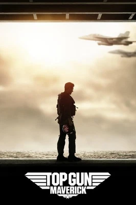 NEW TOP GUN MAVERICK 2022 MOVIE POSTER PREMIUM WALL ART PRINT SIZE A5-A1 - Image 1 of 4