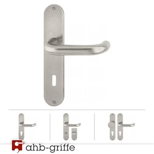 Hoppe Türgriff Paris E138Z/302 Langschild-Garnitur Edelstahl matt - BB PZ WC WE - Bild 1 von 10