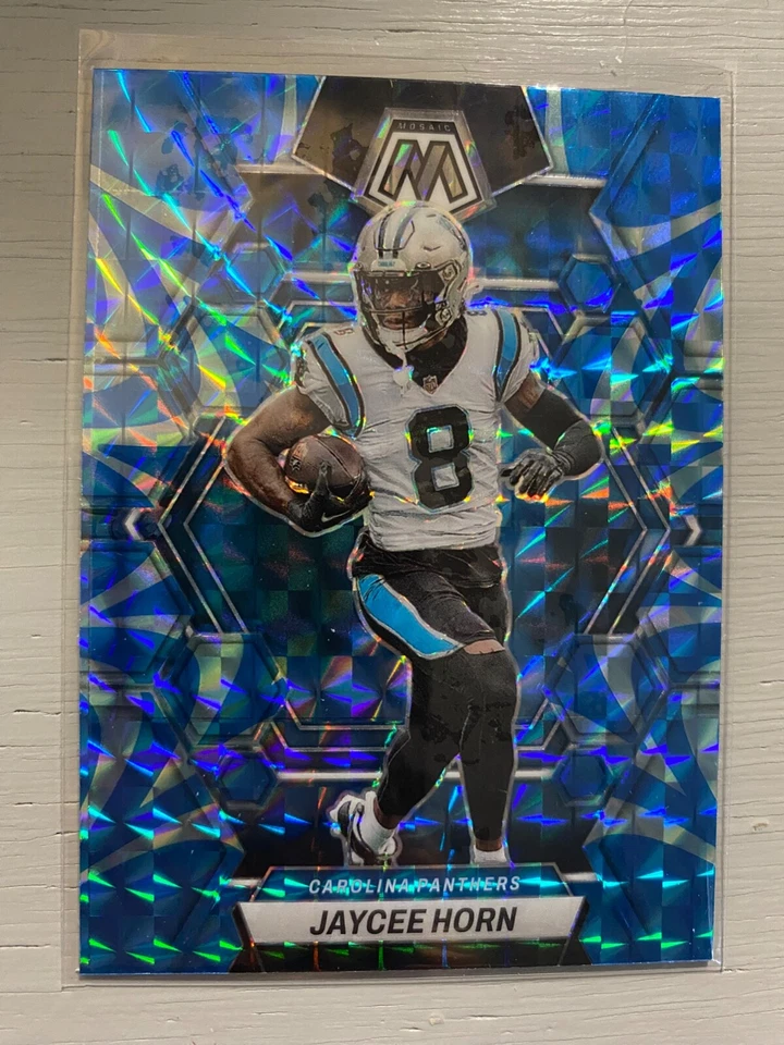 Jaycee Horn #32 Carolina Panthers - 2023 Panini NFL Mosaic Blue Reactive Prizm - Image 1 of 2