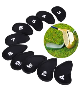 10pcs Golf Club Head Covers Iron Putter Protective Case Head Covers Set - Picture 1 of 3