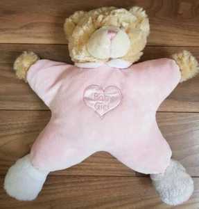 Keel Baby Girl Teddy Bear Soft Toy Pink Stars on Feet - Picture 1 of 3