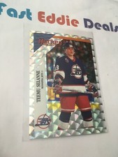 PANINI HOCKEY 1993-94 TEEMU SELANNE FOIL STICKER Q WINNIPEG JETS EXCELLENT