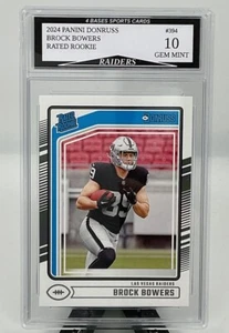 2024 Panini Donruss Brock Bowers Raiders Rated Rookie Card #394 Gem Mint 10! - Picture 1 of 1