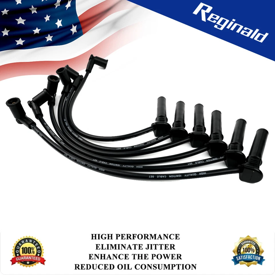 671-6280 HQ 6 Spark Plug Wire for 4.0L Land Rover LR3 2005 2006 2007 2008 Base - Изображение 1 из 4