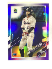 2021 Topps Chrome Hidetaka Namiki Purple Refractor Rookie Card /299