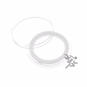 1/2oz Panda Sterling Coin Capsules, Air-Tite Holders 31mm White Ring, 10 Pack - Picture 1 of 2