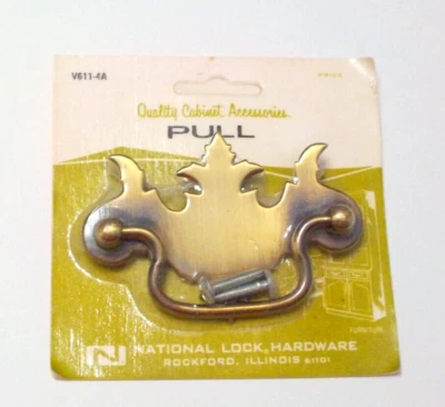 Bat Wing Drop Handle Cabinet Drawer Pull National Lock Hardware Vintage - Image 1 of 4