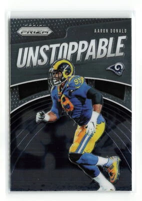 AARON DONALD #un-ad 2019 PANINI PRIZM RAMS UNSTOPPABLE - Image 1 of 2