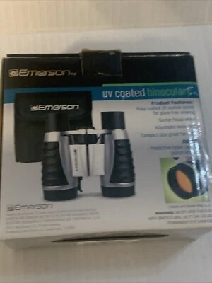 Binoculares recubiertos UV Emerson con bolsa protectora óptica color rubí Foto 1 de 4