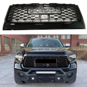 Front Grille fits for Tundra 2014-2021 Radiator Mesh W/O Light Glossy Black - Picture 1 of 6