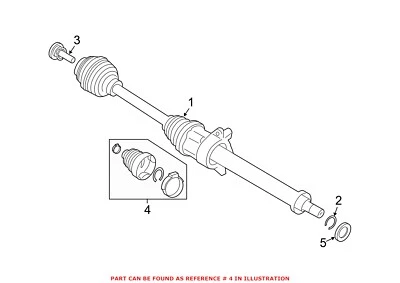 Kit de arranque conjunto CV genuino OEM para Mini 31608618545 Foto 1 de 3