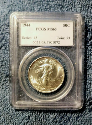 1944 Standing Liberty Half Dollar - PCGS65 - Image 1 of 2