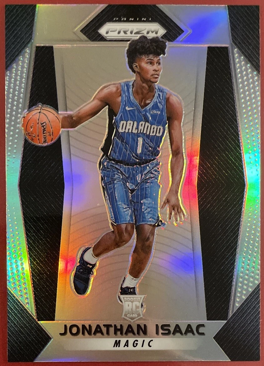 2017-18  Panini Prizm Jonathan Isaac Silver Rookie Prizm #73 Magic RC 3