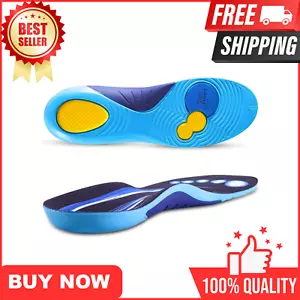 Insoles Men WORK Massaging Gel Full Shoe Insole Sz 8-14 (1 pair) - Picture 1 of 24