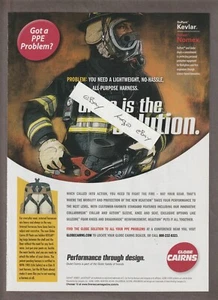 GLOBE CAIRNS Magazine AD ~ FIREFIGHTER HARNESS - Picture 1 of 1