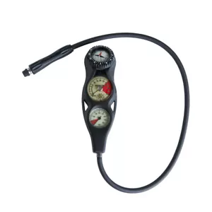 ScubaPro Three-Gauge In-Line Console Metric - Picture 1 of 2