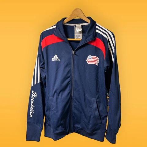 Adidas MLS New England Revolution Soccer Full Zip W/ Matching Polo Mens Medium￼ Cover