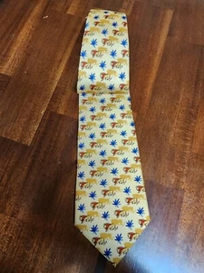 Lands End Lion Mens Tie - Picture 1 of 5