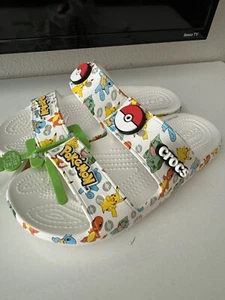 CROCS POKEMON Pikachu Classic Sandals Limited Edition Men's 4 Women 6 - Picture 1 of 4