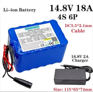 14.8V 18Ah 4S6P Night Fishing Light Heater Mining Light Amplifie Li-Lon Battery - Picture 1 of 14